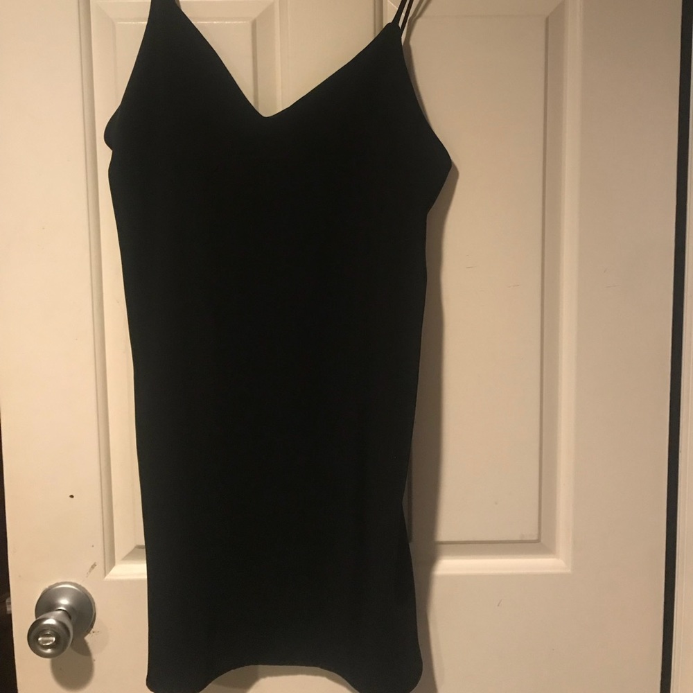 Black shift dress